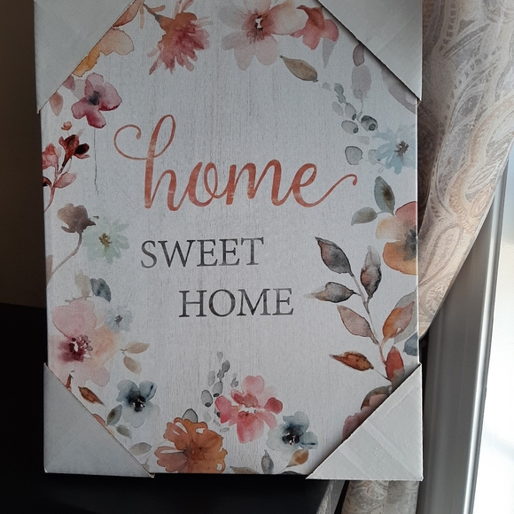 Beautiful "Home Sweet Home" hand stretched printed canvas from Carol Rob… - Picture 2 of 5
